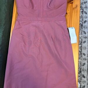 NWT J.CREW Bridesmaid Dress Size 6 Mauve Cotton Silk Sleeveless Style 30065